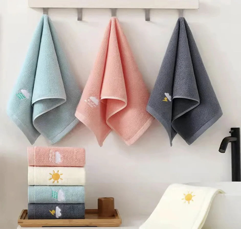 Premium Cotton Hand Towel Set – 4 Pack