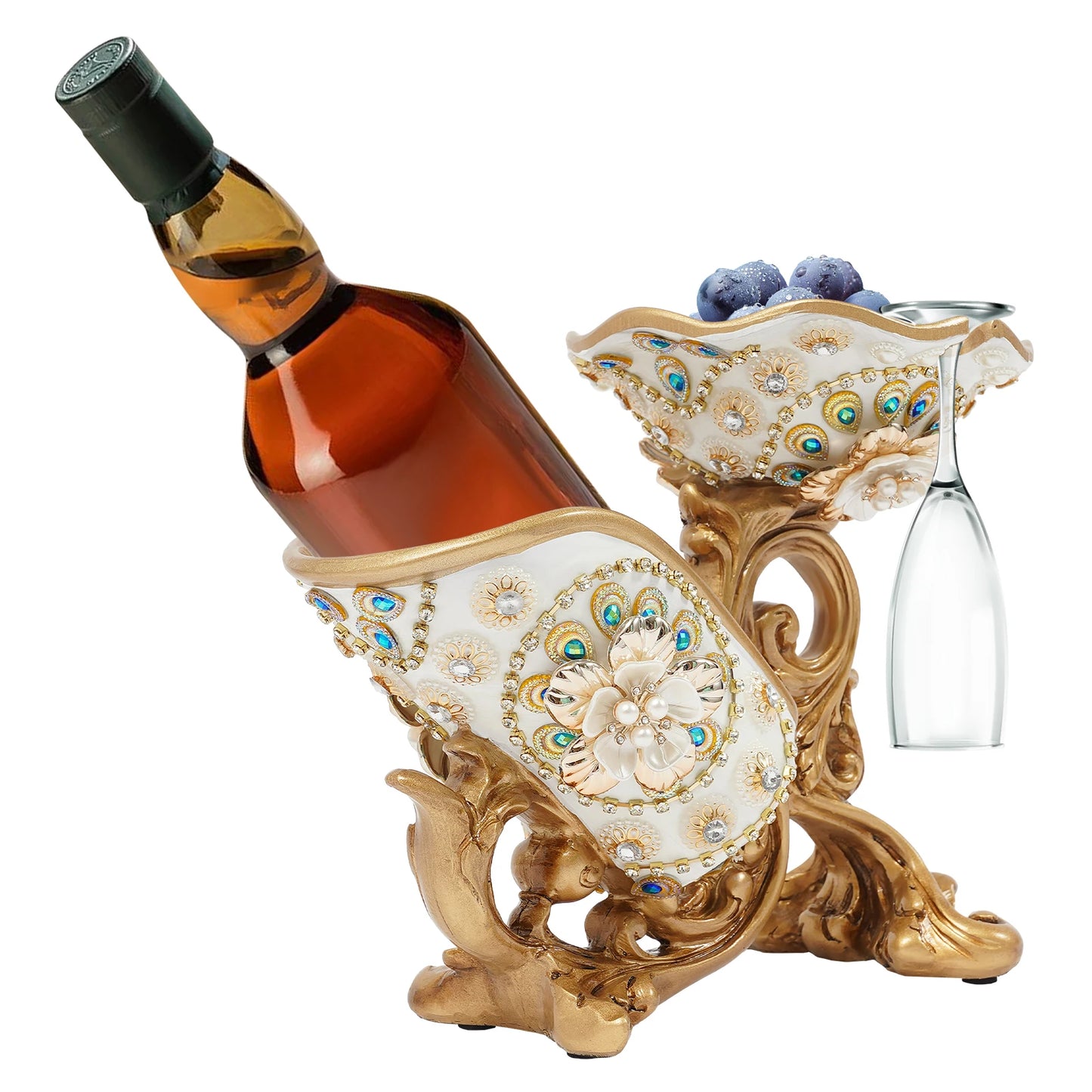 Elegant European Wine Rack, Decorative, Practical Charm.