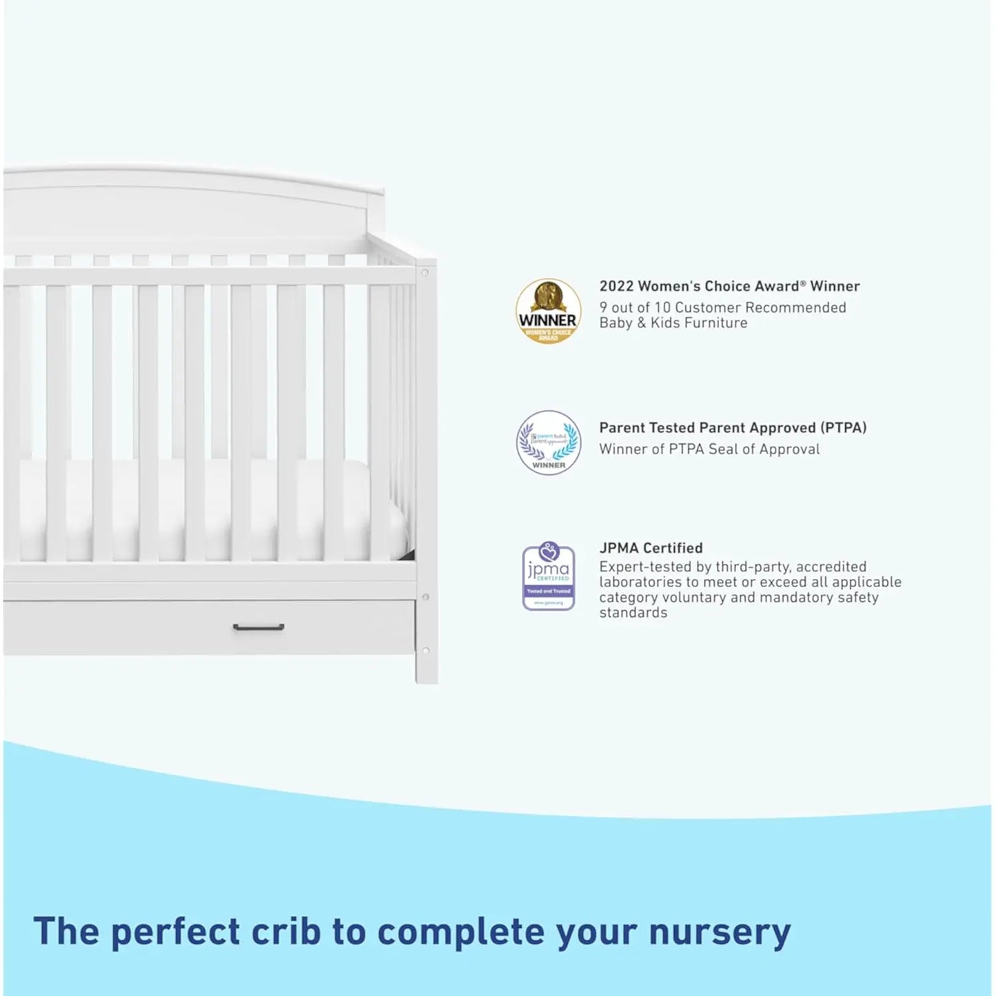 Benton 5-in-1 Convertible Crib With Drawer