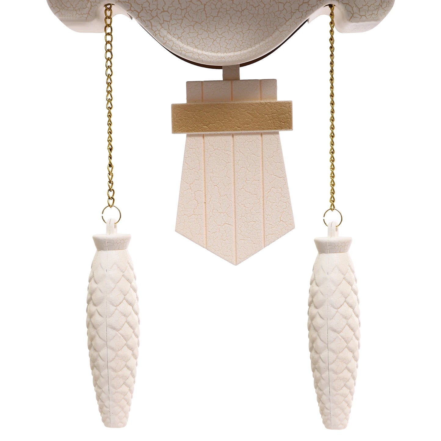 White Cuckoo Wall Clock Antique Style