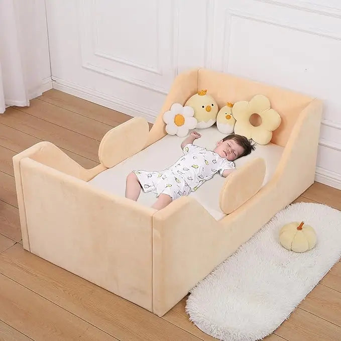 Standard Crib Size Toddler Bed, Certified Fabric Toddler Beds