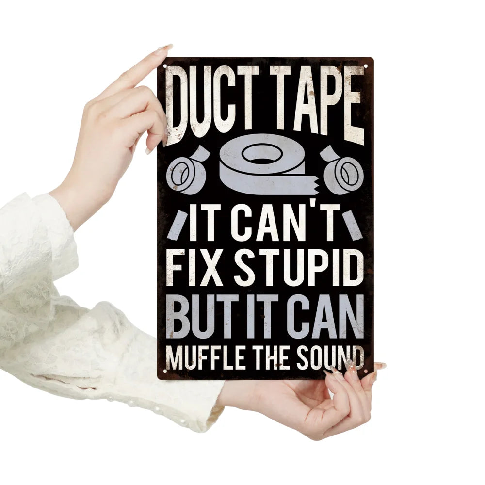 Putuo Decor Funny Sarcastic Metal Sign