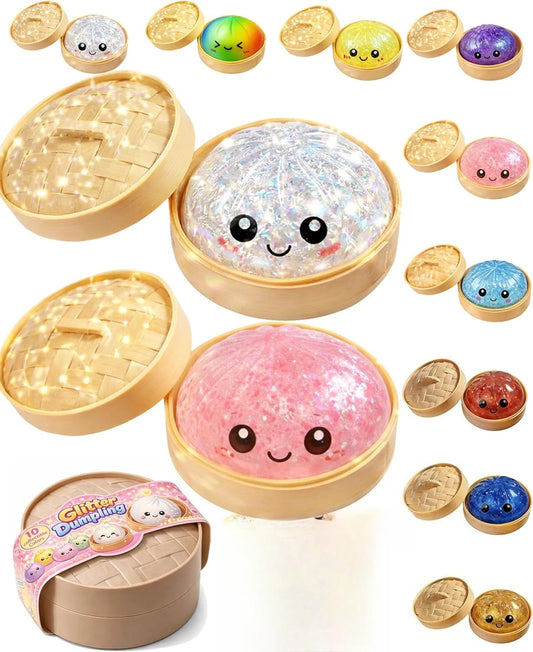 Colorful Squishy Bun Sensory Toy for Anxiety Relief
