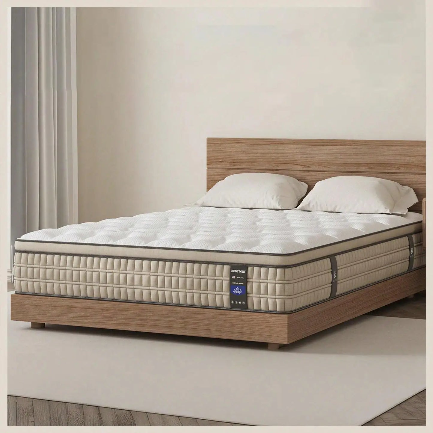 12 Inch Full/Queen/King Hybrid Gel Memory Foam Mattress