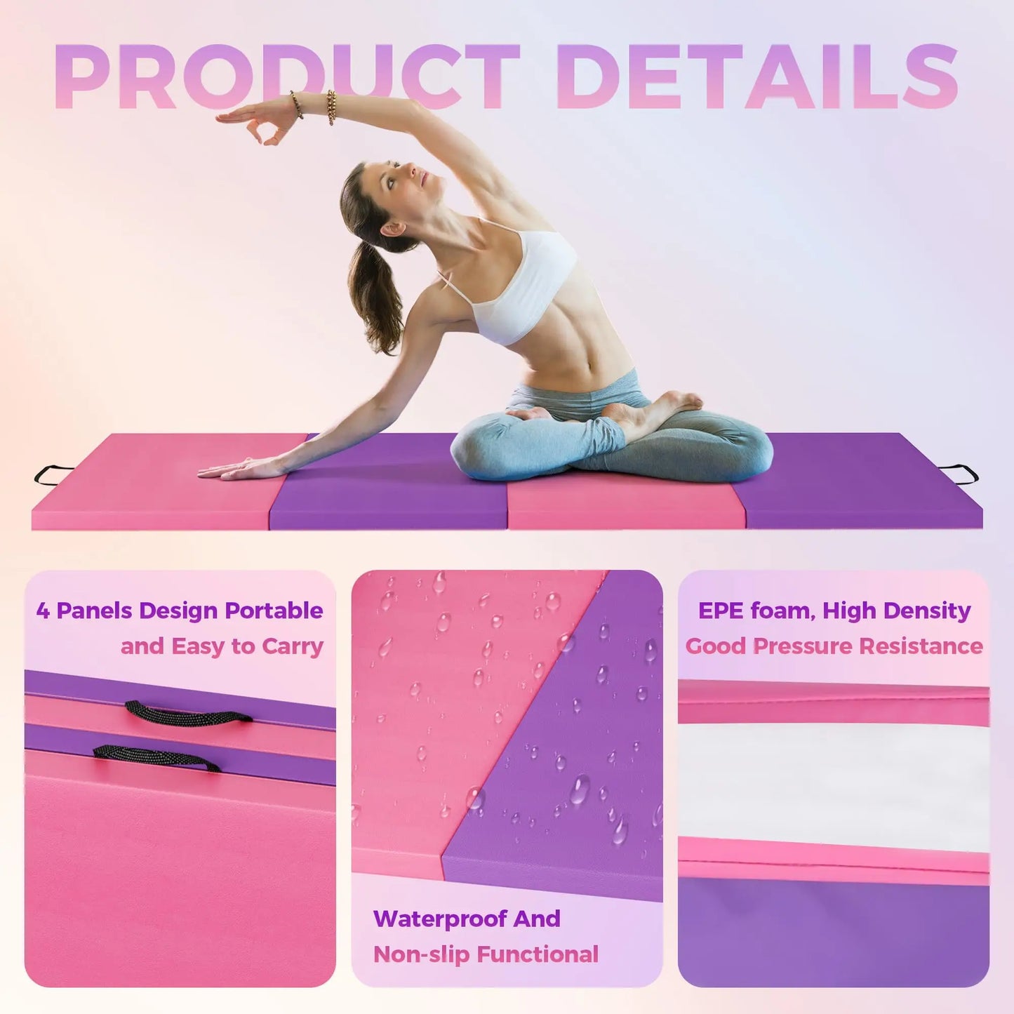 Portable Folding Floor Exercise Pad