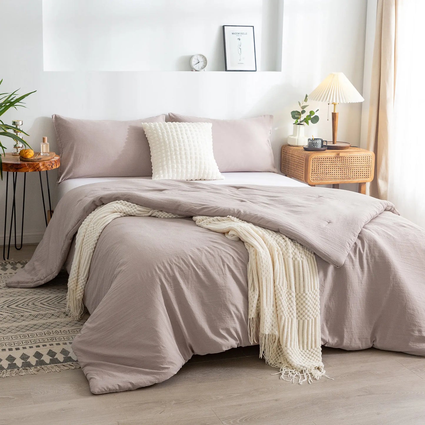 Soft Reversible Washable Luxury Bedding Comforter Set