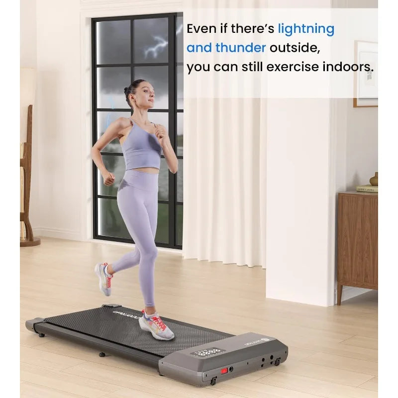 Low Noise Running/ Jogging Machine, Lightweight, Portable Treadmill