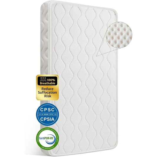 100% Breathable Crib Mattress, Foam