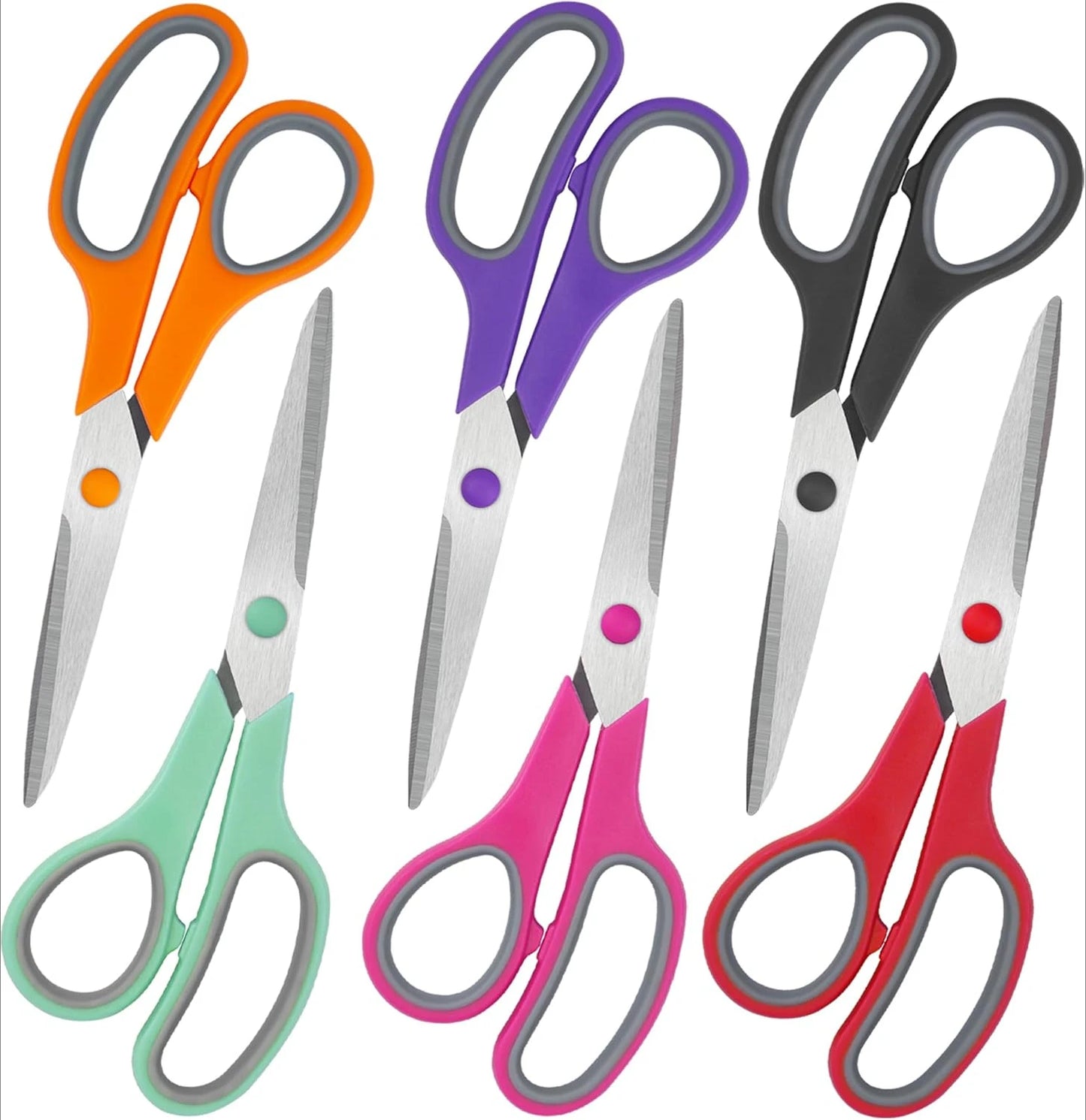 8" Scissors All Purpose (6 Pack)
