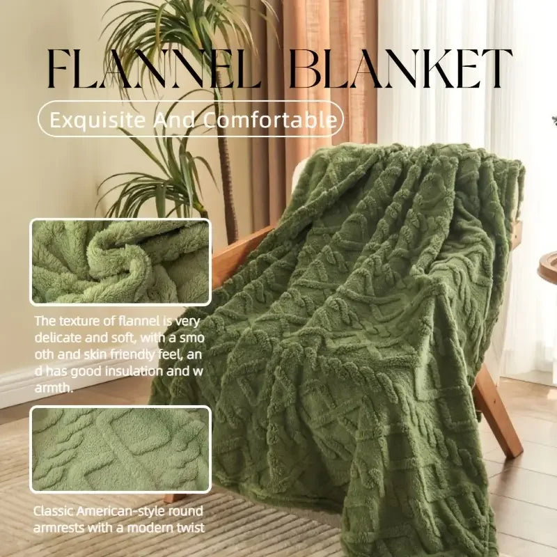 Ultra-Soft 3D Plush Luxury Fleece Blanket