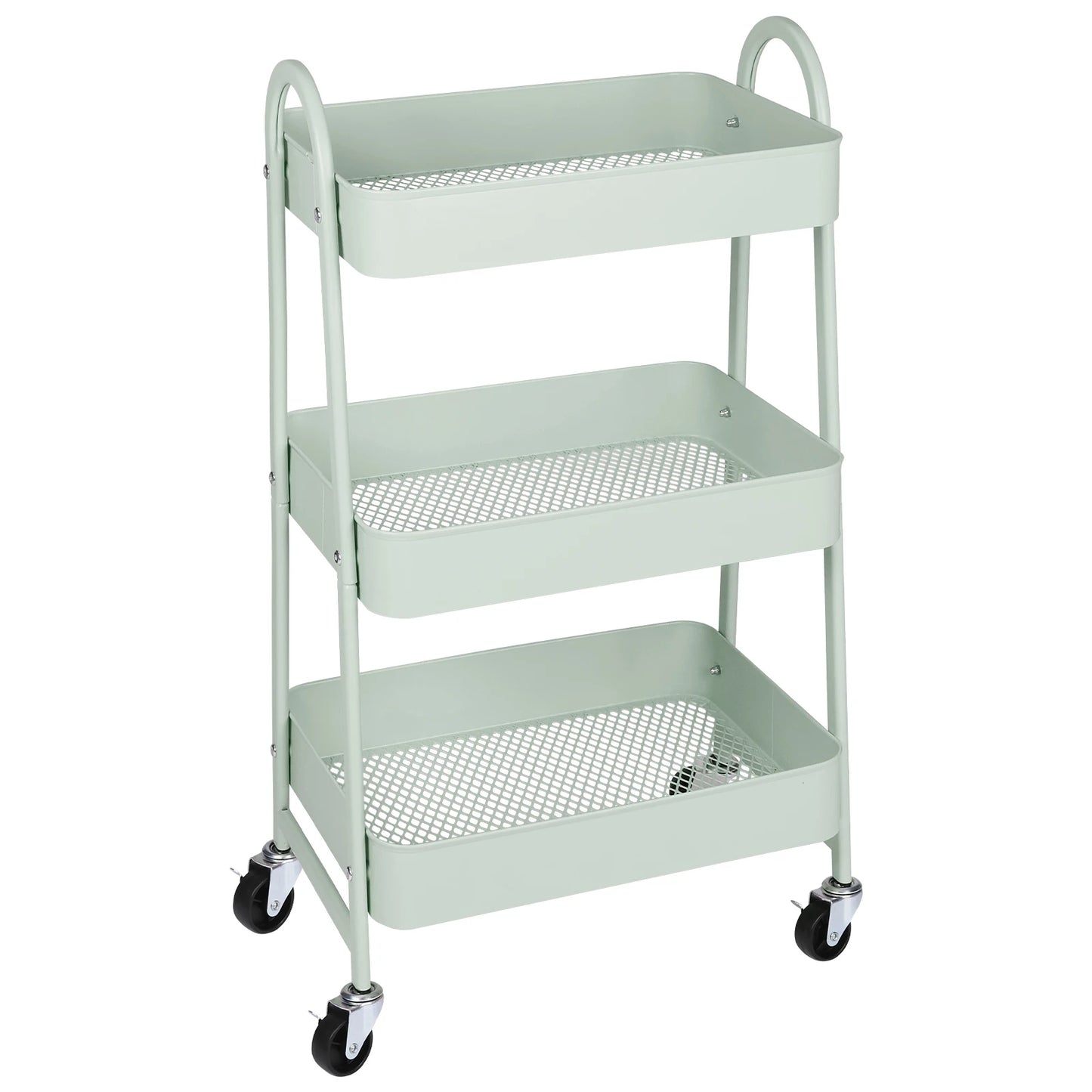 3-Tier Metal Storage Kitchen Cart
