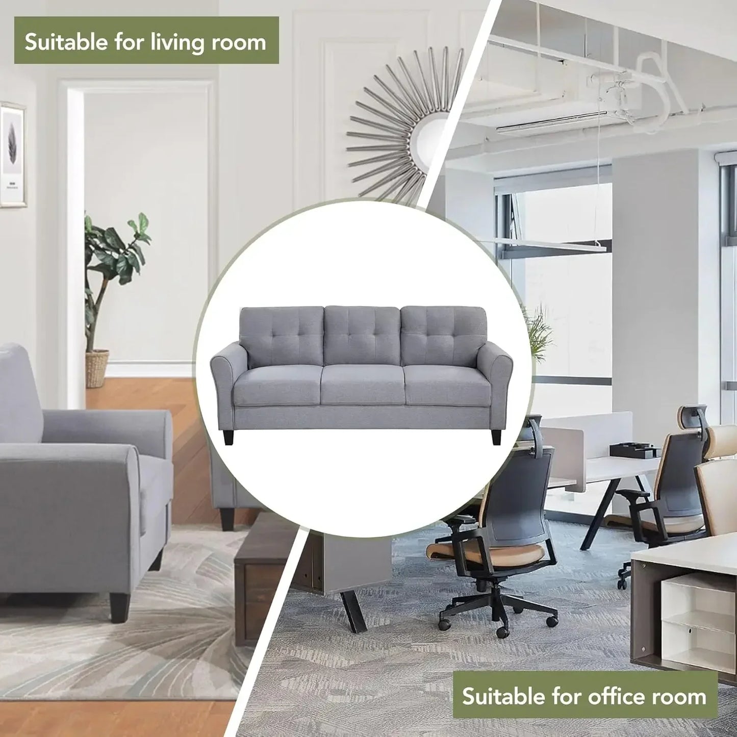 3-Piece Living Room Sofa Set