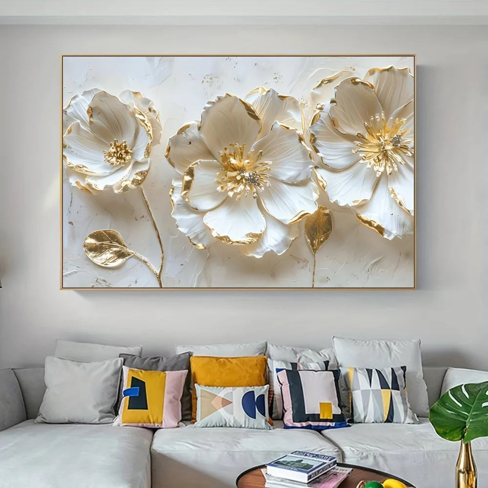 Abstract, Modern, Flower Canvas