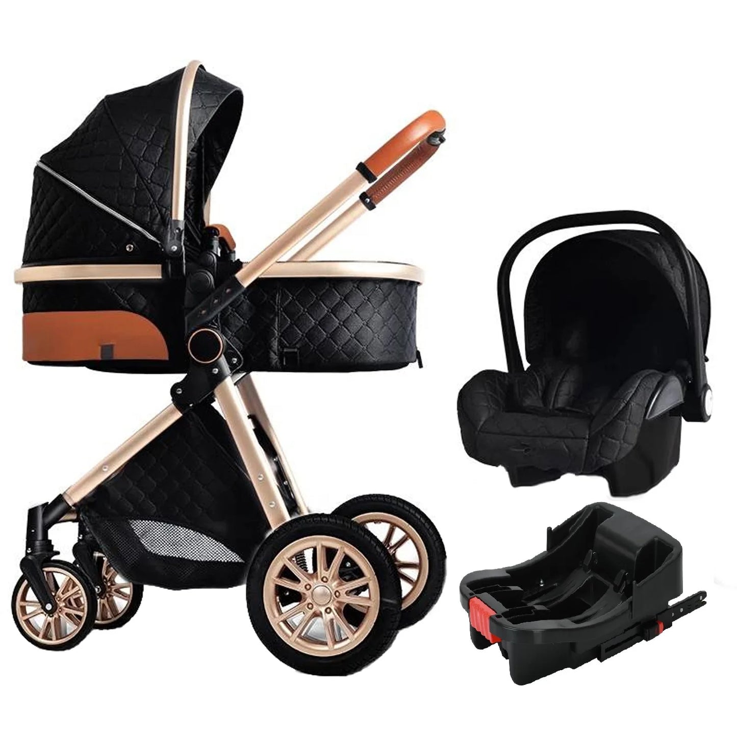 Luxury Portable 3-in-1Baby Stroller