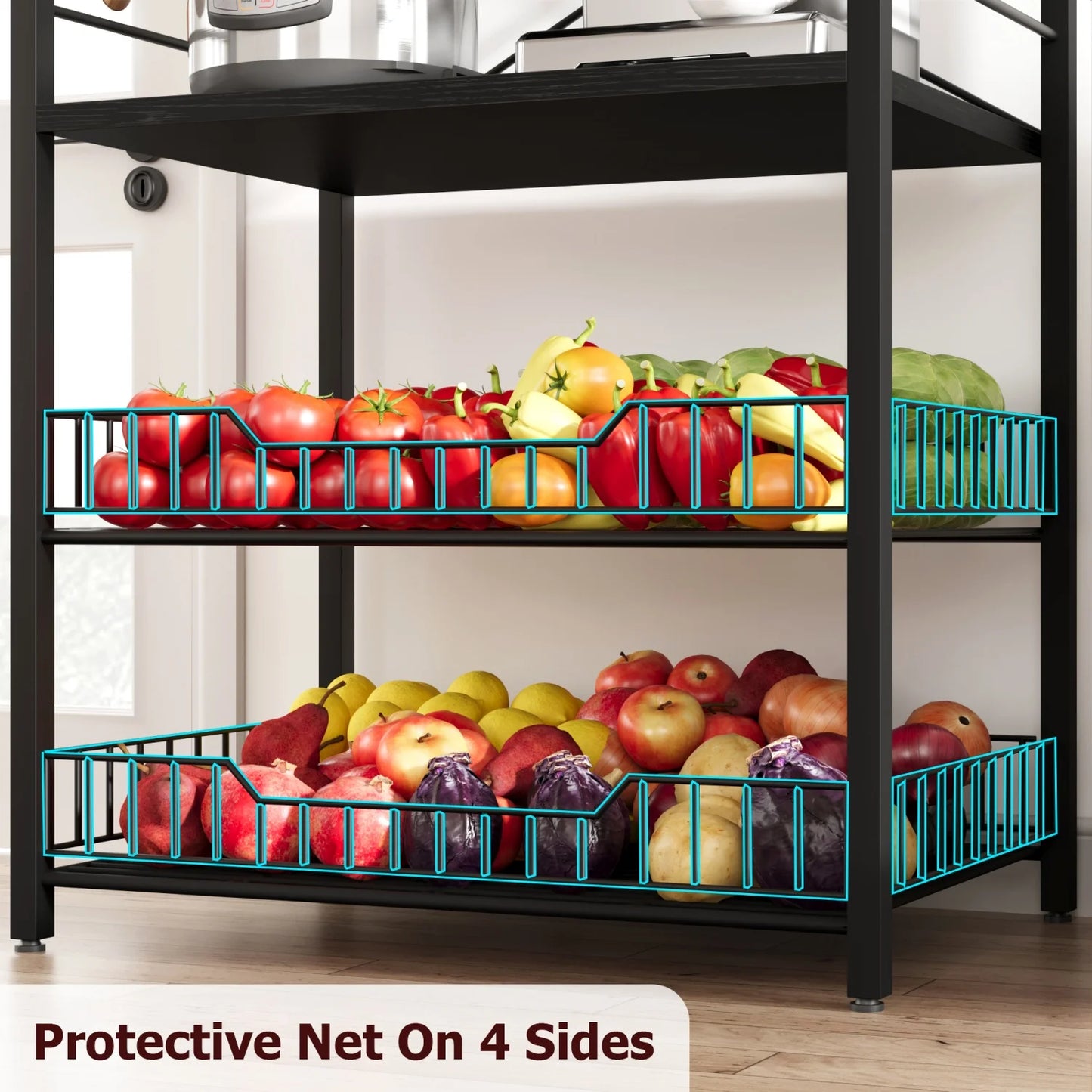 Kitchen Bakers Rack Microwave Oven Stand