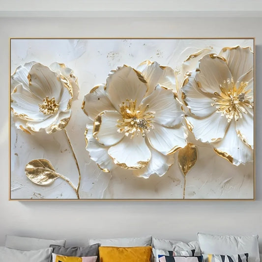 Abstract, Modern, Flower Canvas