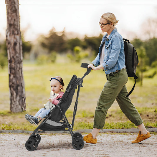 Compact Lightweight Four-wheeled Pocket Stroller