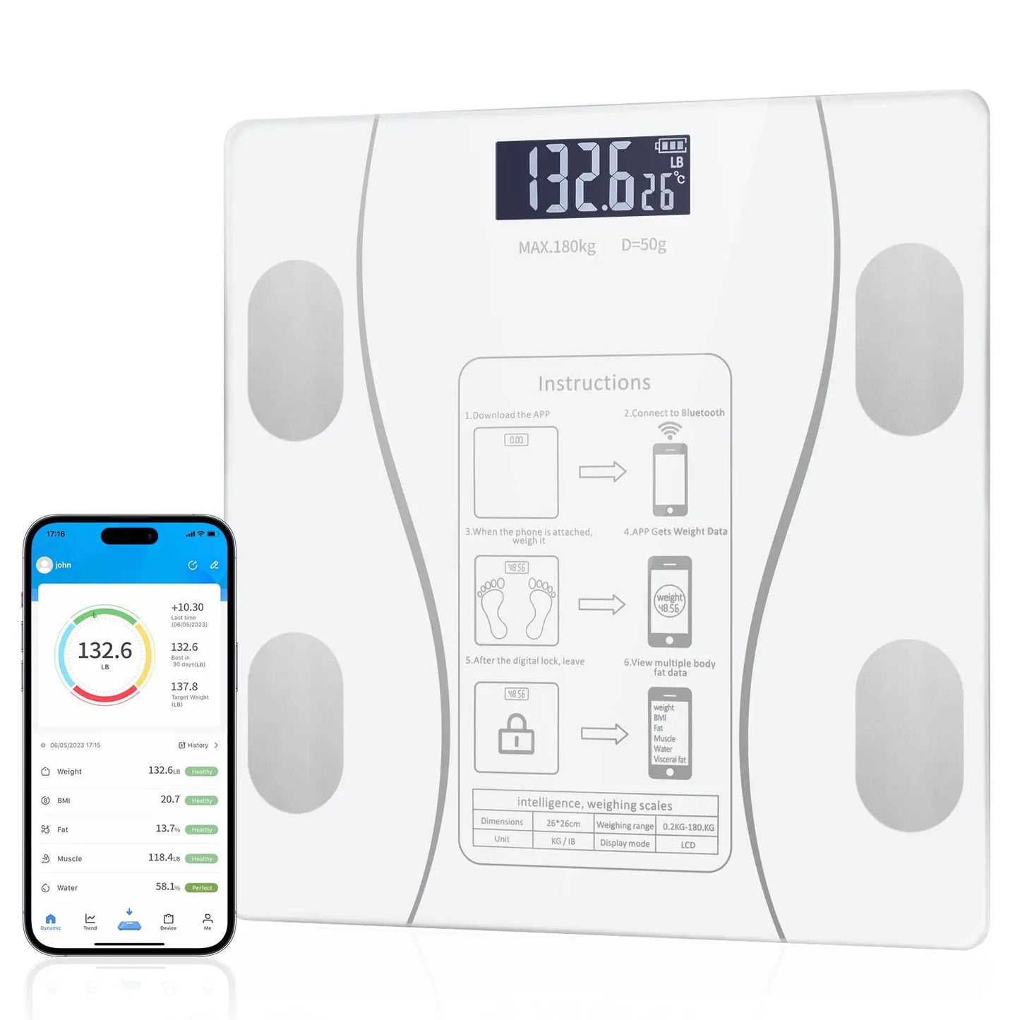 Intelligent Digital Bathroom Scale