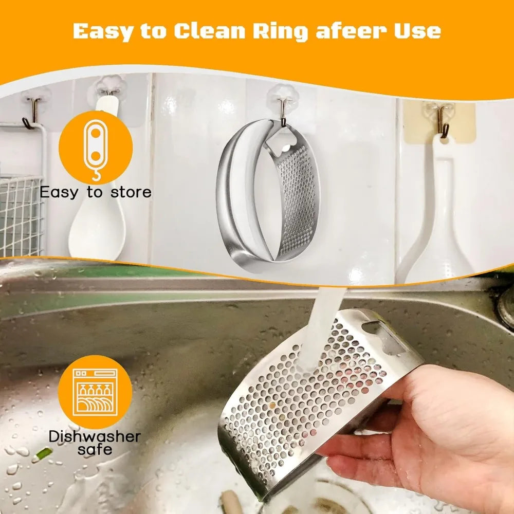 Heavy Duty Stainless Steel Garlic Crusher