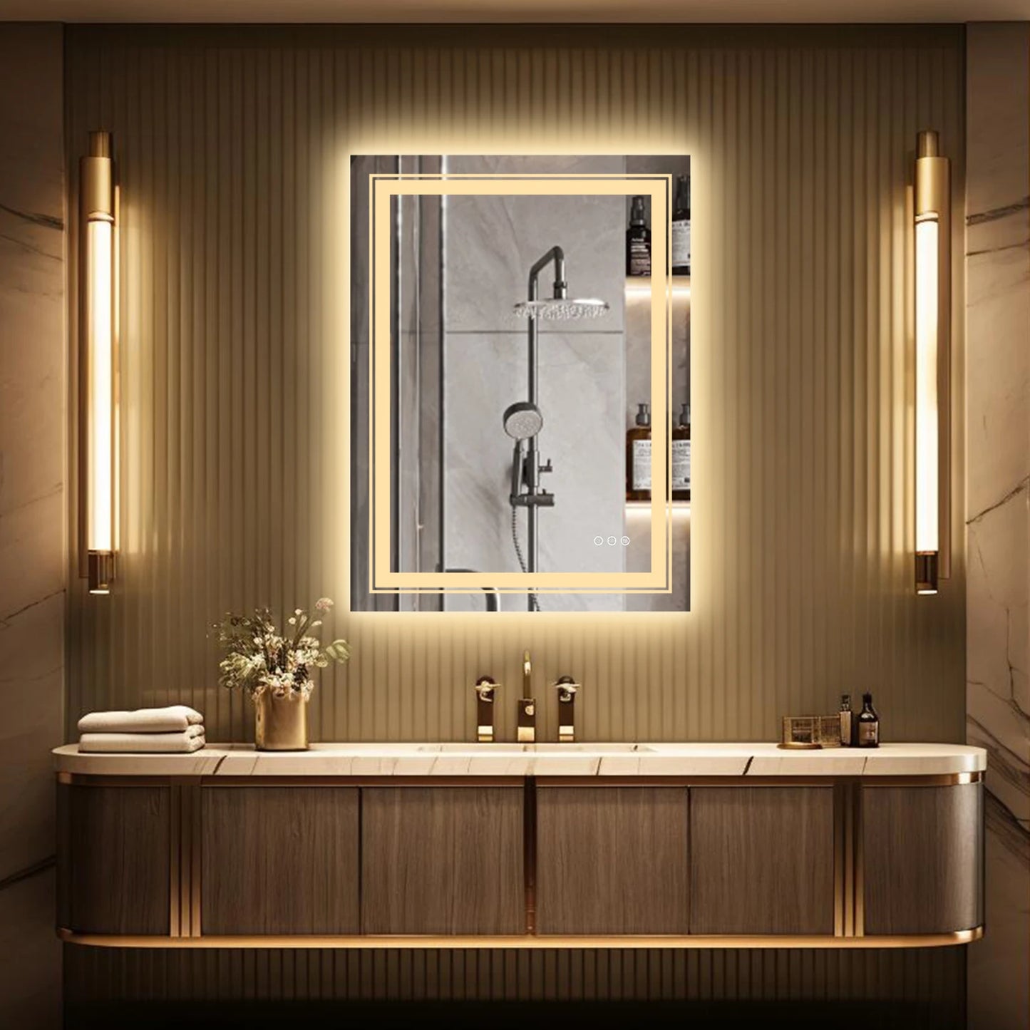 Led Rectangle Anti-fog Mirror