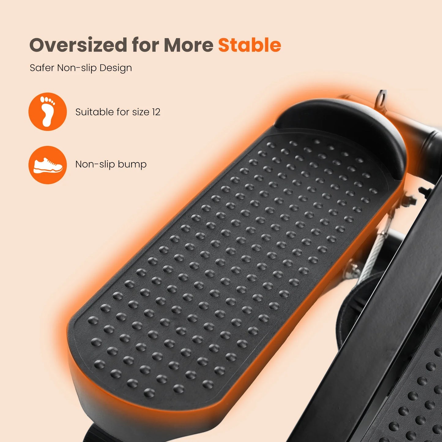 Mini Stepper With Resistance Bands