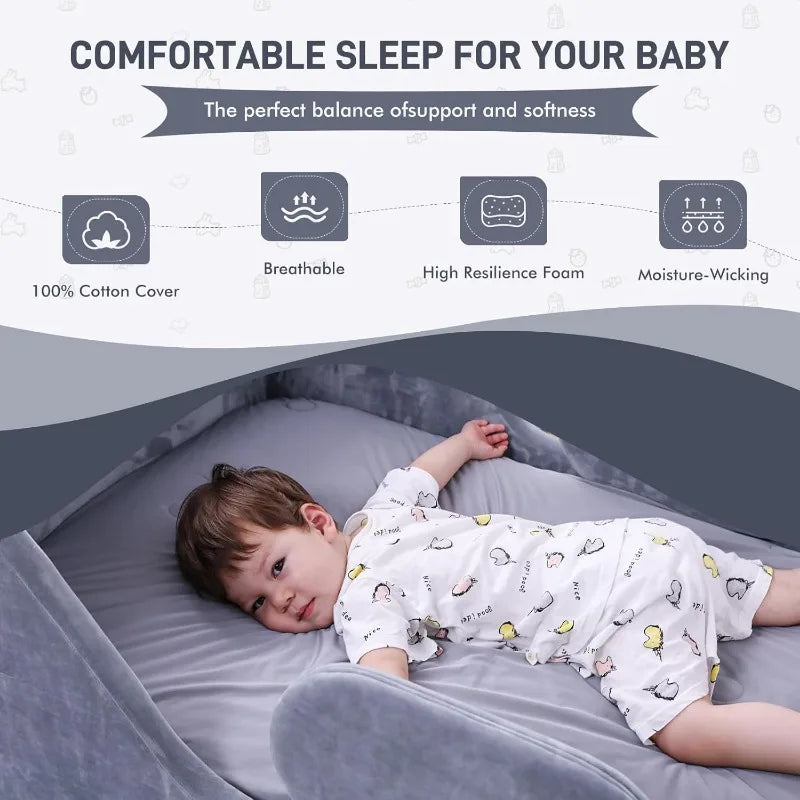 Standard Crib Size Toddler Bed, Certified Fabric Toddler Beds