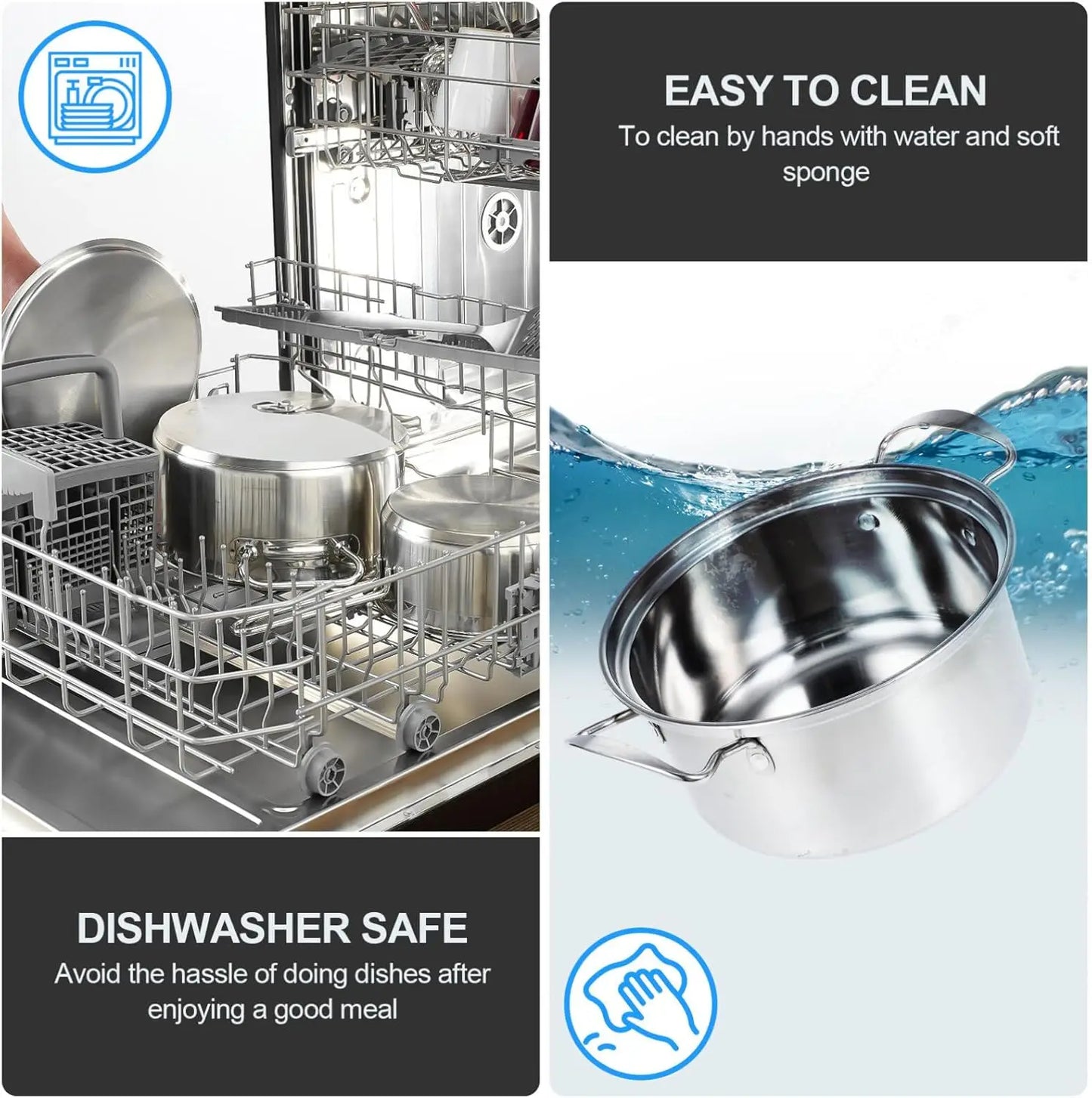 15-Piece Stainless Steel Cookware Set