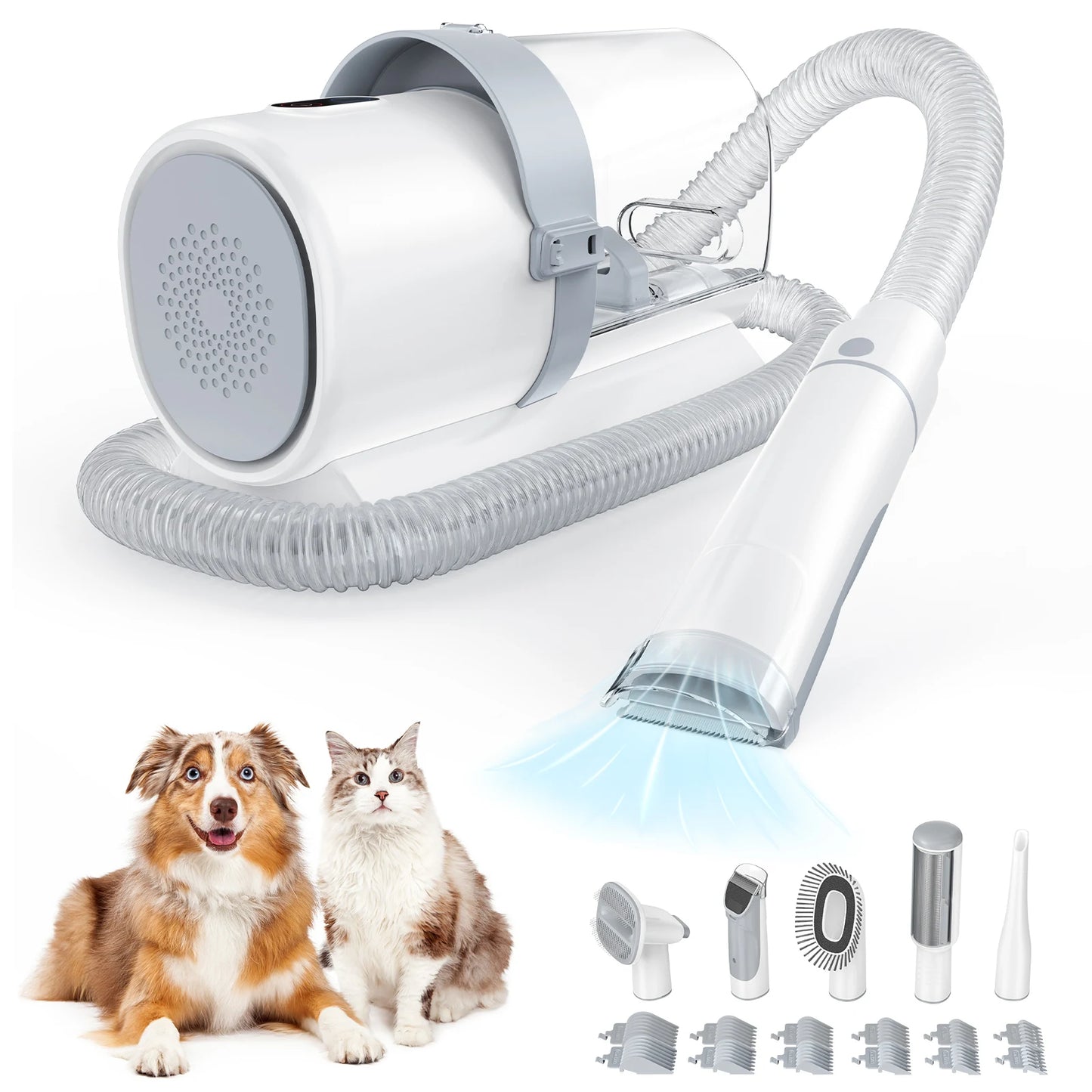 Pet Grooming Vacuum Kit With 3 Suction Modes