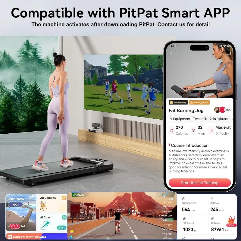 Portable Treadmill With Remote Control LED Display
