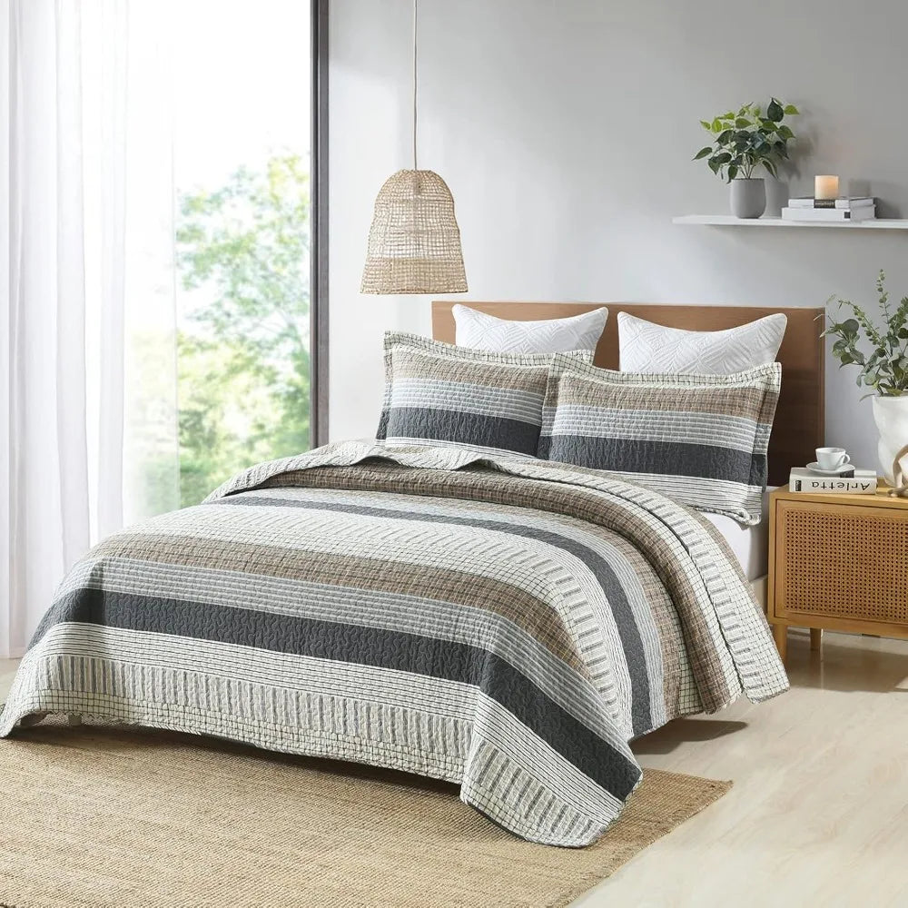 Patchwork Bedding Quilt Reversible Design