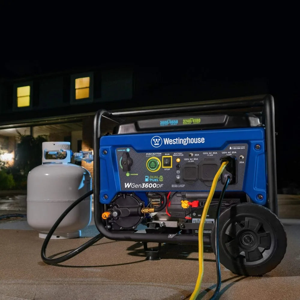 4650W Dual Fuel Portable Generator With Remote Start