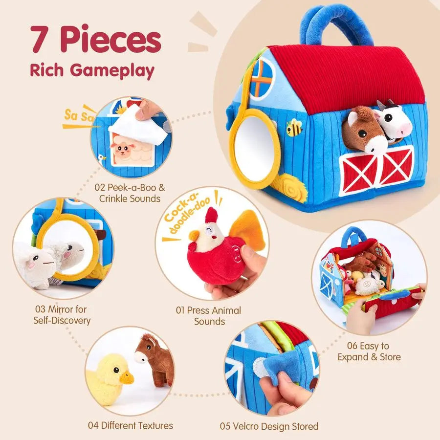 Plush Farm Animals & Real Sounds