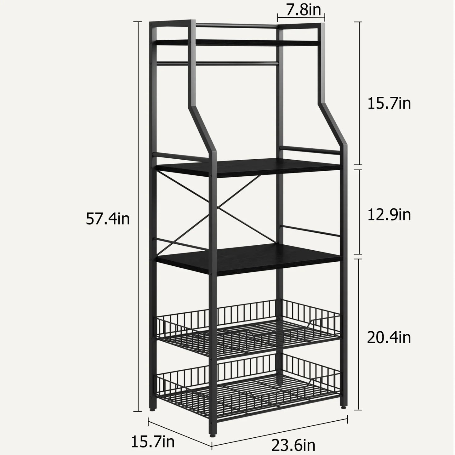 Kitchen Bakers Rack Microwave Oven Stand