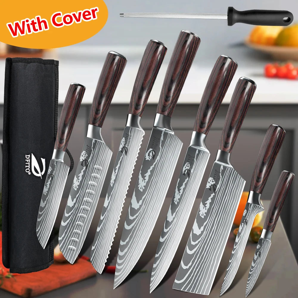 Professional Kitchen Knife Set – Stainless Steel