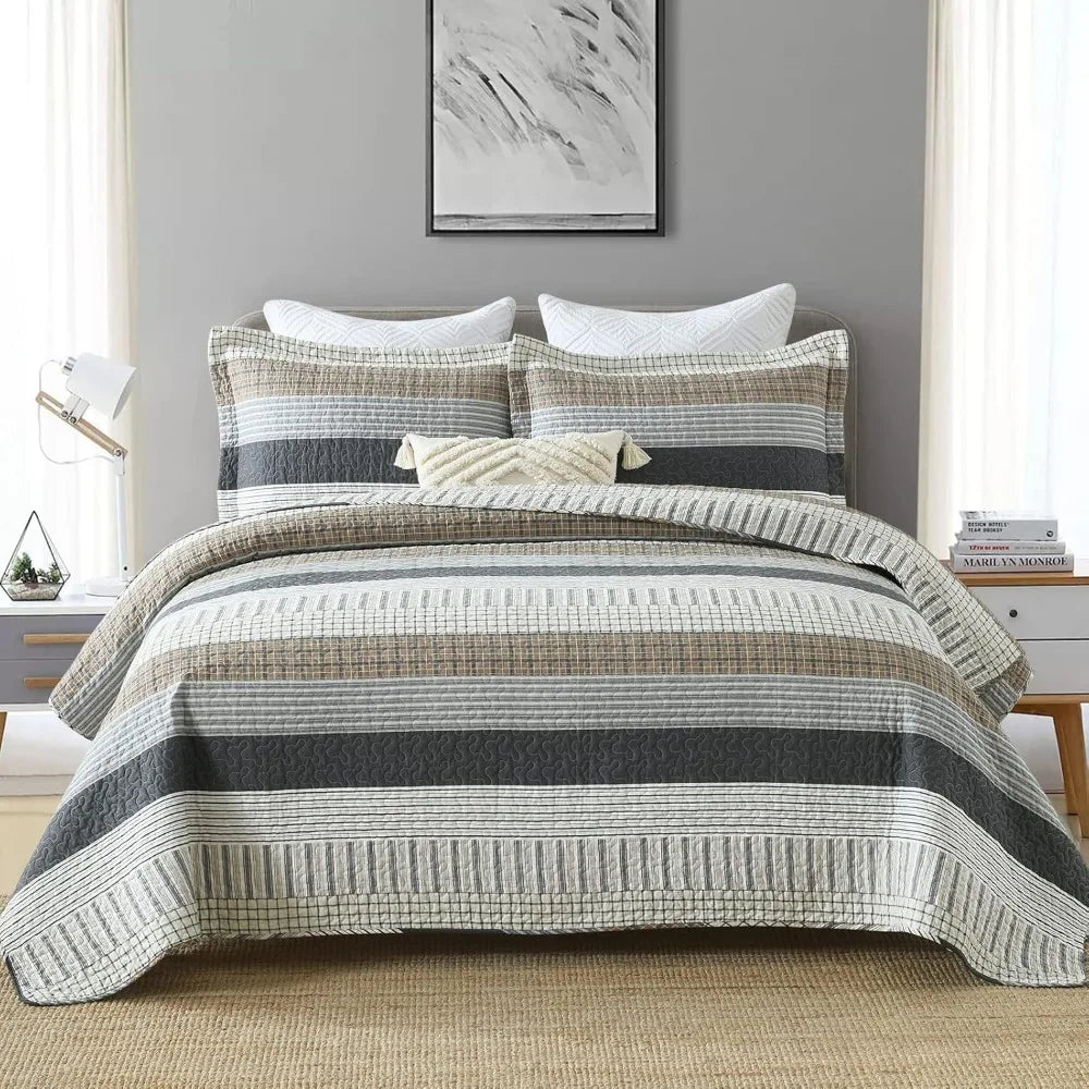 Patchwork Bedding Quilt Reversible Design