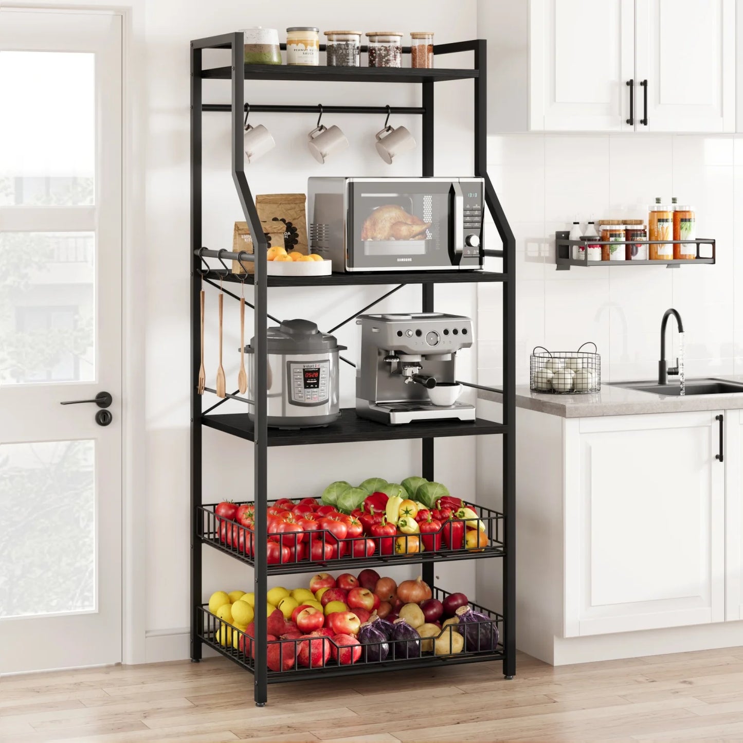 Kitchen Bakers Rack Microwave Oven Stand