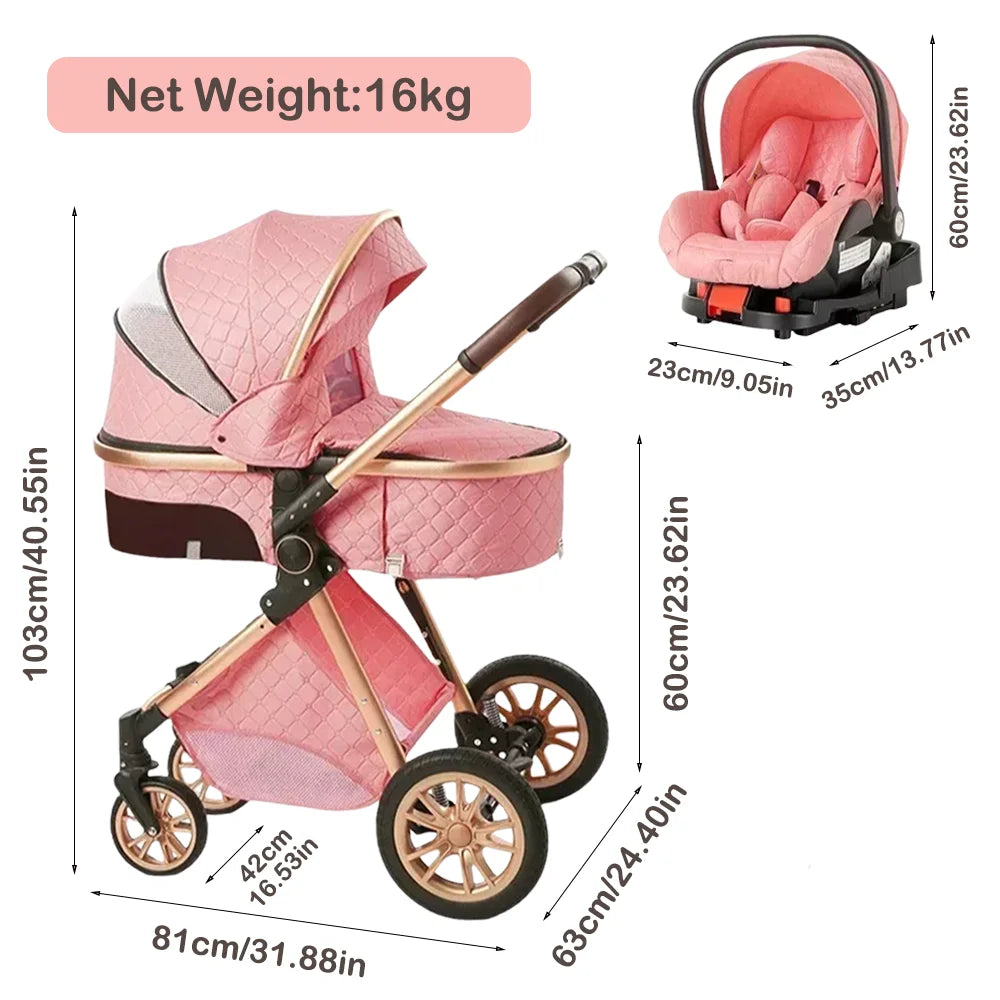 Double-sided Portable High View Stroller