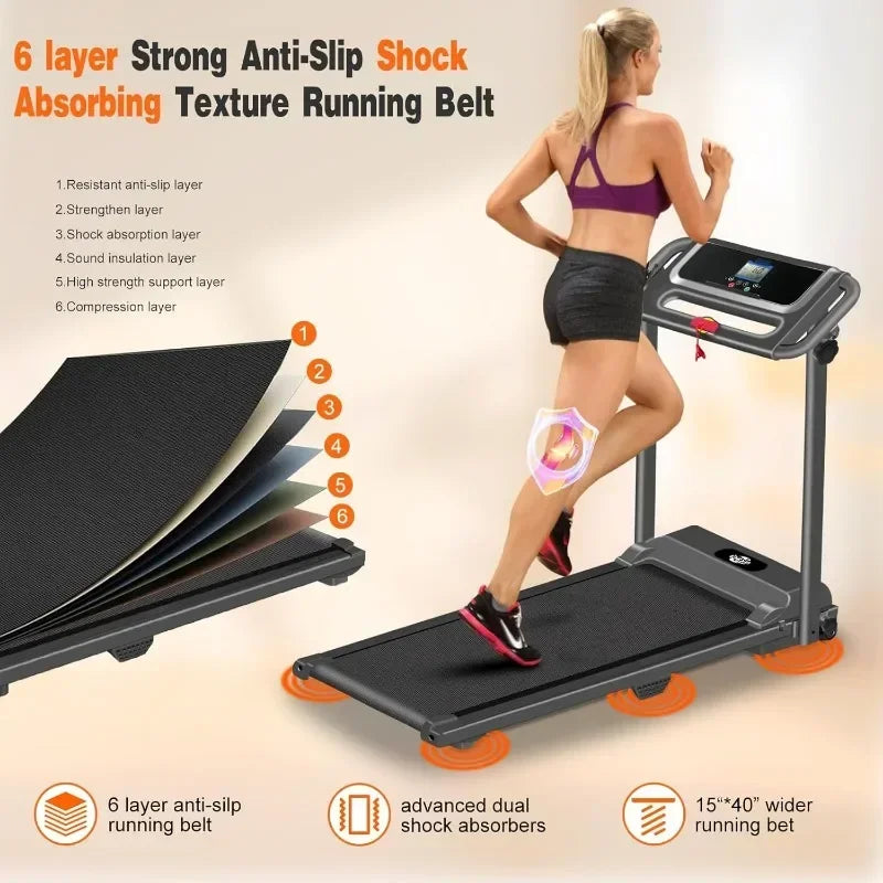 Portable Foldable Treadmills With 12 Preset Programs
