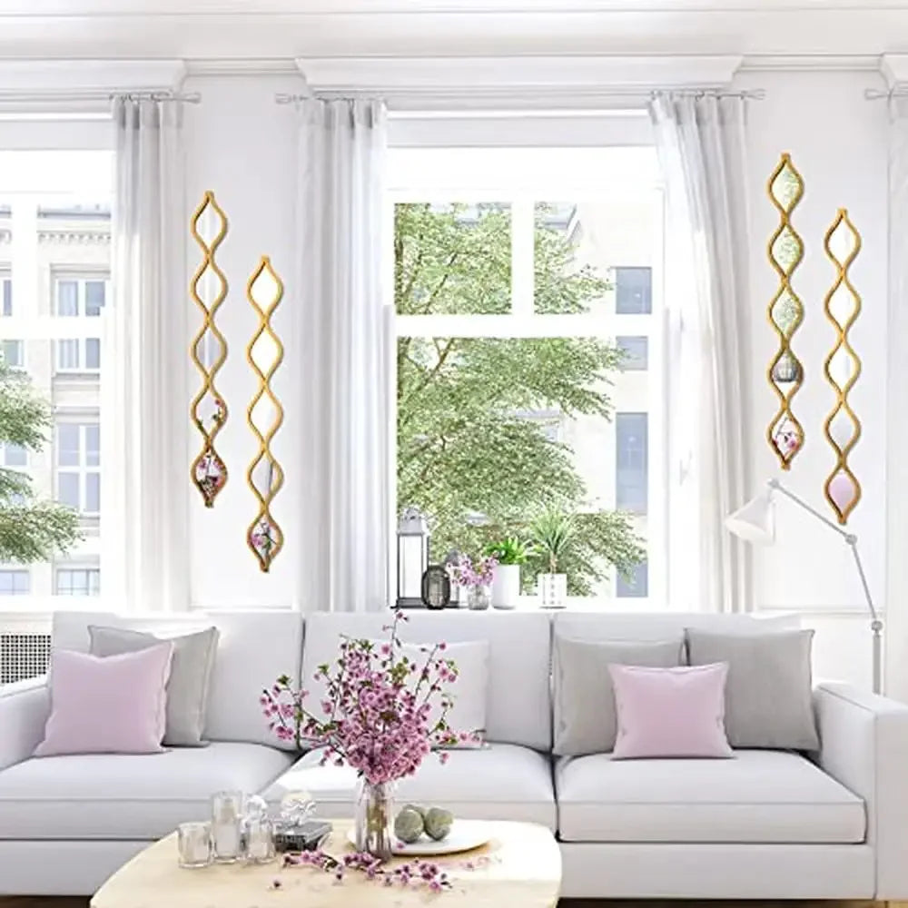 Teardrop Mirror Wall Art Decor Set Of 4