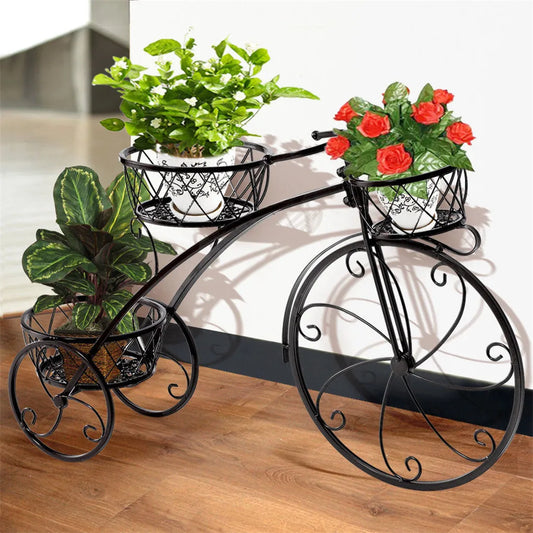 3-Tier Bicycle Plant Stand Decor