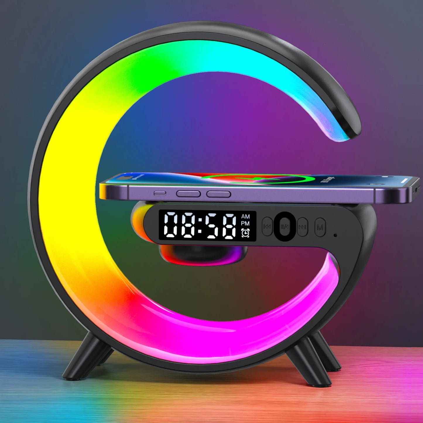 Light Lamp Stand With Bluetooth Speaker