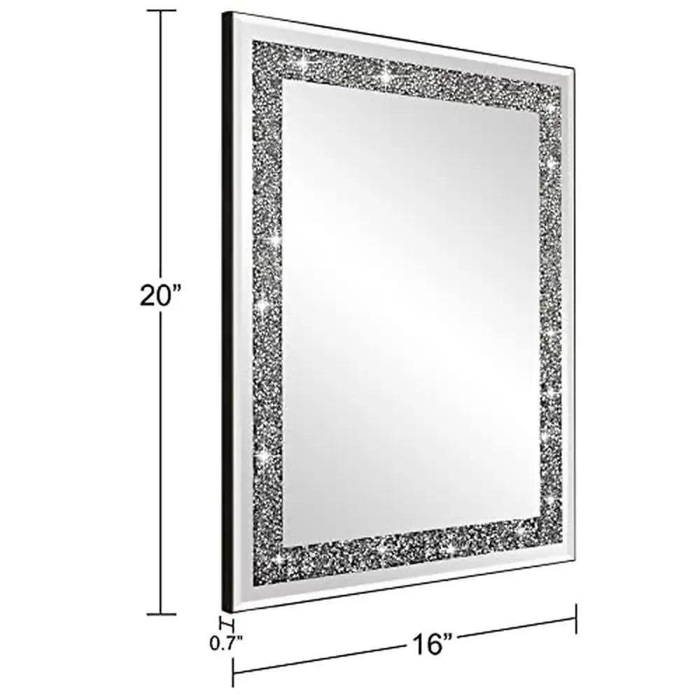 Crystal Crush Diamond Mirror, Wall Decor