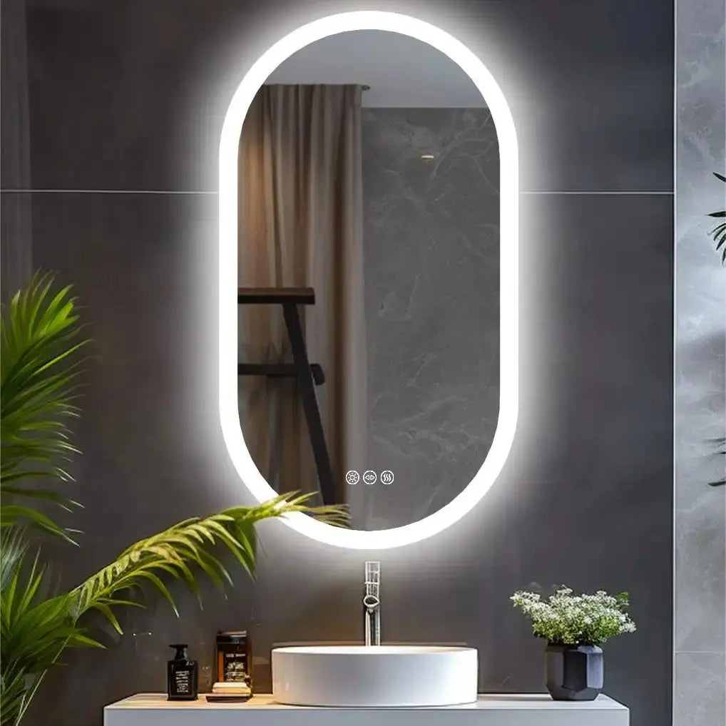 Oval LED Bathroom Mirror