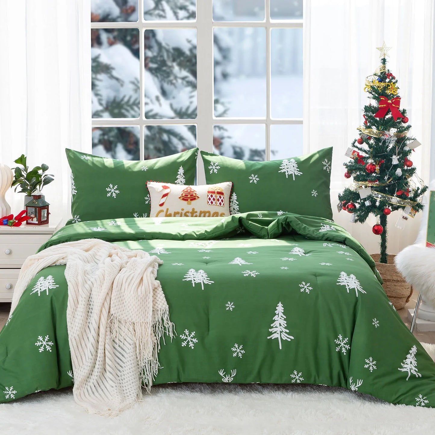 Soft PolyCotton Comforter, Christmas Theme