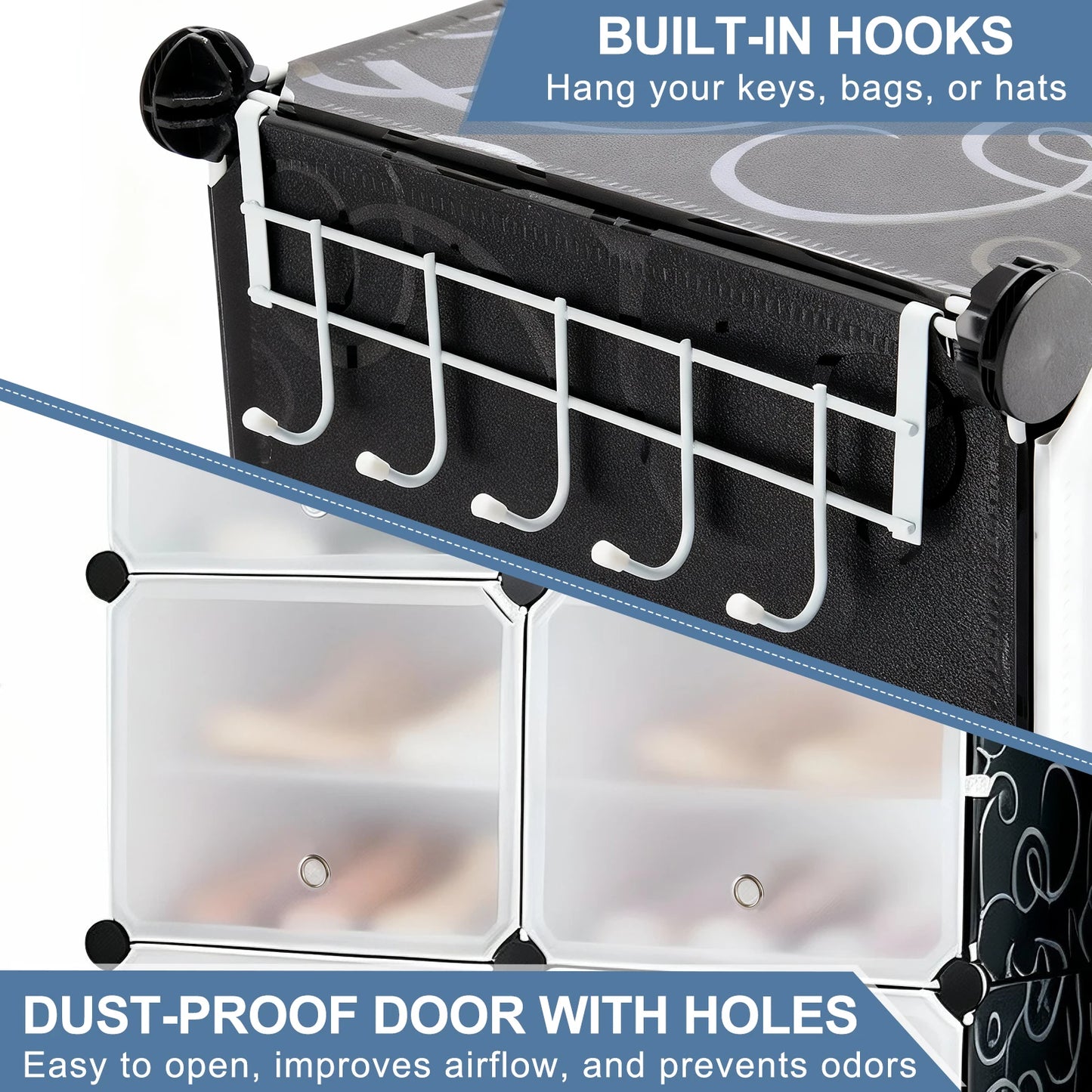 8-Tier Shoe Storage Cabinet