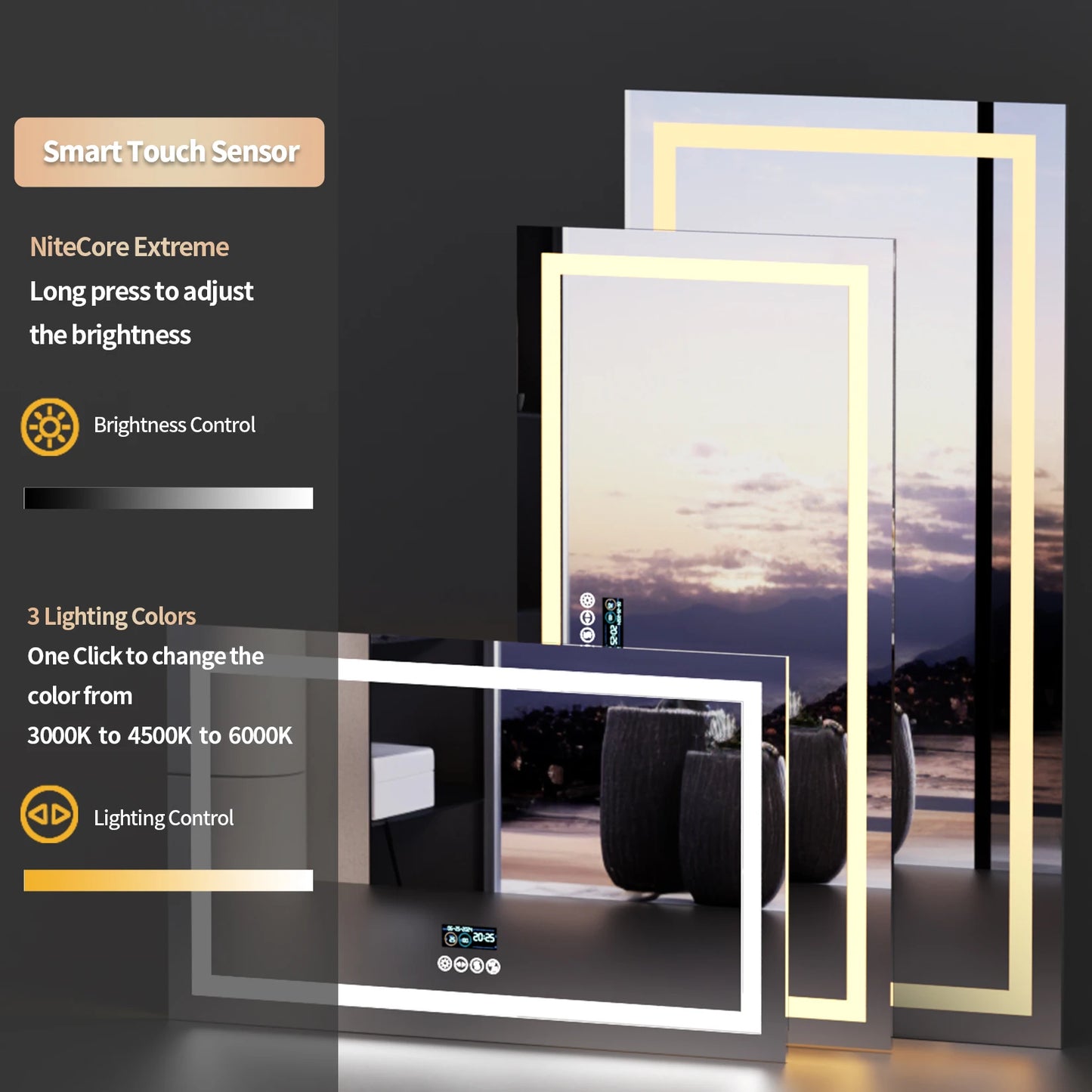 LED Bathroom Mirror With Lights
