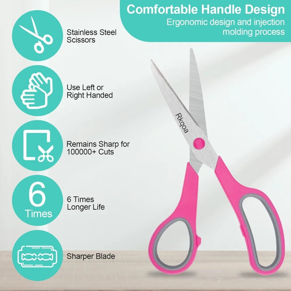 8" Scissors All Purpose (6 Pack)