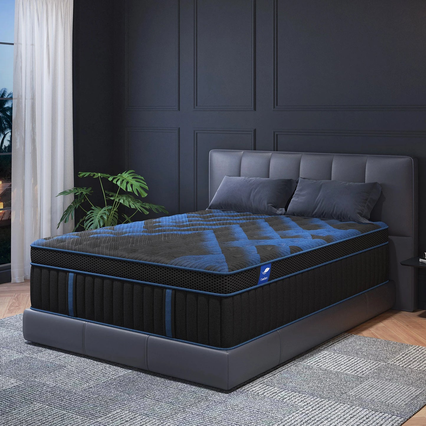 12" Gel Memory Foam Hybrid Mattress In A Box