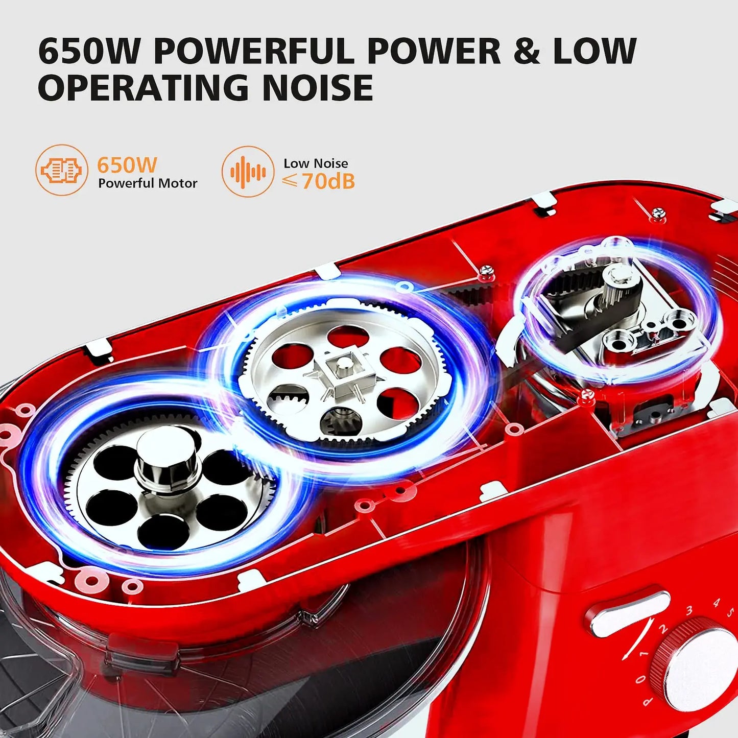 7 Qt Tilt-Head Electric Household Stand Mixer