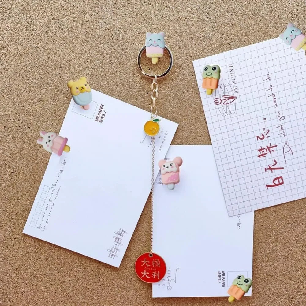 30-Piece Cute Ice Cream Thumbtacks Set